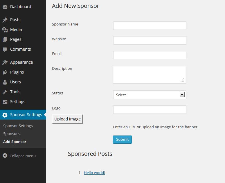 Add Sponsors