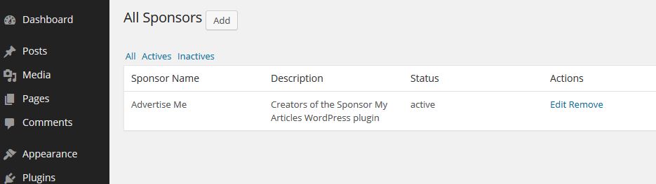 Sponsors